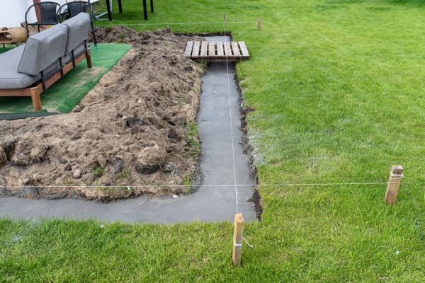 Cement Footer Installation in Costa Mesa